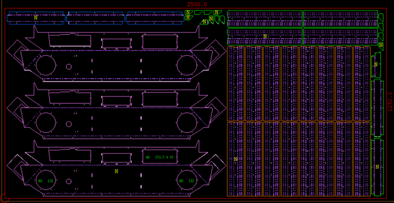 Multi-Color Process Groups - Metalix CAD/CAM Sheet Metal Software